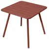 Image de Table 4 Pieds 80x80 Luxembourg Ocre Rouge