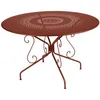 Image de Table Ronde Montmartre à   117 Cm Ocre Rouge