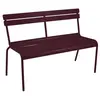 Image de Banc à Dossier 2/3 Places Luxembourg Cerise Noire