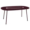 Image de Table Ovale Lorette 160 X 90 Cm Cerise Noire