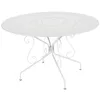 Image de Table Ronde Montmartre à   117 Cm Blanc Coton
