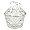 Image de TELLIER - Panier à salade pliant fil inox Diamètre 22 cm*