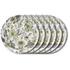 Image de Assiette plate Edulis 27 cm (lot de 6) - Table Passion - Vert - Porcelaine
