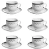 Image de Tasse avec soucoupe Bistrot 22 cl (lot de 6) - Table Passion - Blanc - Porcelaine