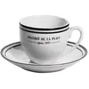 Image de Tasse avec soucoupe Bistrot 9 cl (lot de 6) - Table Passion - Blanc - Porcelaine