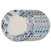 Image de Assiette plate Jardin bleu 27 cm (lot de 6) - Trend'up - Blanc - Faïence