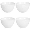 Image de Coffret de 4 coupelles Snow white 11,5 cm - Table Passion - Blanc - Porcelaine