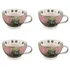 Image de Coffret de 4 déjeuners 15 cm Cottage - Table Passion - Vert - Grès