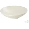 Image de Assiette creuse en grès D19cm blanc - Lot de 6 VESUVIO