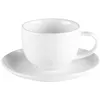 Image de Tasse et sous-tasse à café Ecume 9 cl (lot de 6) - Table Passion - Blanc - Porcelaine