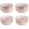 Image de Coffret de 4 bols Miyaki 14 cm - Table Passion - Crème / Ivoire - Grès