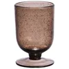 Image de Verre à pied Gordes Bullé 25 cl brun (lot de 6) - Table Passion - Noir - Verre