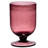 Image de Verre à pied 25 cl Gordes bullé violet (lot de 6) - Table Passion - Violet - Verre