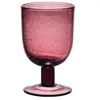 Image de Verre à pied 28 cl Luberon bullé violet (lot de 6) - Table Passion - Violet - Verre