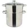 Image de Couscoussier inox 24 cm 9 litres - Trend'up - Argent / Métallique - Acier Inoxydable (inox)