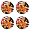 Image de Set de 4 dessous de verre Taiana en manguier 10 cm - Table Passion - Multicolore - Bois De Manguier