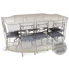 Image de Housse de protection Cover Air pour table rectangulaire + 10 chaises - 290 x 130 x 70 cm - Jardiline