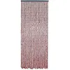Image de Rideau De Porte Bâtonnets De Bambou Et Perles - 90x200 Cm