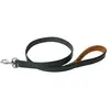 Image de Martin Sellier - Laisse en Cuir Black&Tan pour Chien - 25/100cm