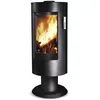 Image de Poêle à bois CHLOÉ SUR PIED acier - vertical - étanche - 6kW