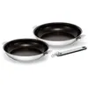 Image de KITCHEN FUN BY BEKA - 12901844 - LOT DE 2 PoeLES MOVE ON 24-28 CM - EN ACIER INOXYDABLE - INTERIEUR REVETU -TOUS FEUX + INDUCTI