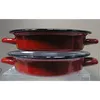 Image de Plat à oeuf émaillé 18 cm rouge - Beka - Rouge - Acier