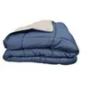 Image de Couette Microfibre 400g/m² CALGARY Petrole & Mastic 220x240cm