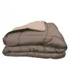 Image de Couette Calgary microfibre 200x200 cm taupe et lin