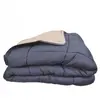 Image de Couette Calgary microfibre 200x200 cm pétrole et mastic