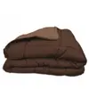 Image de Couette Calgary microfibre 200x200 cm choco et moka