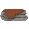 Image de POYET MOTTE Couette Microfibre 400g/m2 CALGARY - 140 x 200 cm - Gris galet et Marron gimgembre
