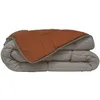 Image de POYET MOTTE Couette Microfibre 400g/m2 CALGARY - 220 x 240 cm - Gris galet et Marron gimgembre