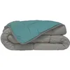 Image de POYET MOTTE Couette Microfibre 400g/m2 CALGARY - 140 x 200 cm - Gris galet et Vert lac