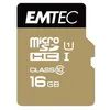 Image de EMTEC Gold+ - Carte mémoire flash (adaptateur SD inclus(e)) - 16 Go - Class 10 - micro SD - or