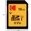 Image de Kodak SDHC 16GB Class10 U1 (16 Go, SDHC, U1, UHS-I), Carte mémoire, Noir