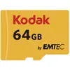 Image de Emtec Kodak microSDXC Premium 64GB Class10 U1 V10 A1 (64 Go, microSDXC, UHS-I), Carte mémoire, Rouge, Noir, Jaune