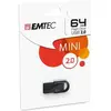 Image de Emtec Clé USB D250 Mini 2.0 (64 Go, USB-A), Clé USB, Noir
