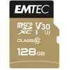Image de Emtec Speedin Pro (128 Go, microSDXC, U3, UHS-I), Carte mémoire, Noir, Or