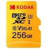 Image de Kodak SD MICRO 256GB CL10 UHS-I U3 V30 A1 ULTRA CON ADATTATORE (256 Go, microSD, microSDXC, U3, UHS-I), Carte mémoire, Orange