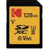 Image de Kodak SD 128 Go UHS-II U3 V60 Ultra Pro (128 Go, SDXC, U3, UHS-II), Carte mémoire, Noir, Orange