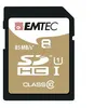 Image de EMTEC Gold+ - Carte mémoire flash - 8 Go - Class 10 - SDHC - or