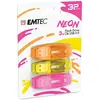 Image de Emtec Clé USB C410 NEON 2.0 (32 Go, USB-A), Clé USB, Multicolore