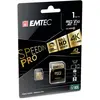 Image de Emtec mSD 1TB UHS-I U3 V30 A2 SpeedIN (1000 Go, microSDXC, U3, UHS-I), Carte mémoire, Marron