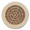 Image de Grille Fixe Ronde à Clipser Avec Moustiquaire ø100mm Sable - Autogyre