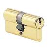 Image de Cylindre à double entrée 30X40mm laiton poli clé sur numero BC4325 - CISA - 831012-01-0ASN