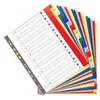 Image de Exacompta exacompta intercalaires en plastique, a-z, a4+, 20 touches noir