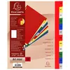 Image de Intercalaires polypro - 12 positions - Mensuel - A4 - Exacompta