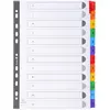 Image de Exacompta, Classeur : accessoires, Intercalaires Imprimés numériques carte blanche 160g- 12 positions - A4 - Blanc