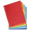 Image de Intercalaires Carte Lustrée 6 Positions - A4 Maxi