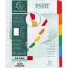Image de Exacompta exacompta intercalaires en carton, a4 maxi, 6 touches noir
